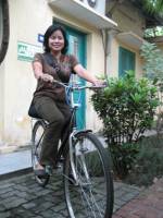 Chị Nhung và một ngày đi xe đạp